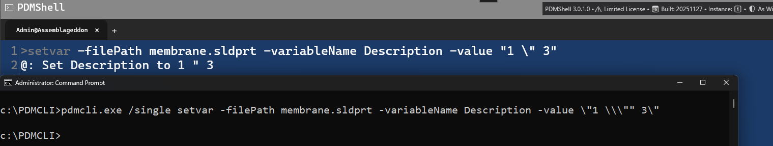 escapequotescommandline