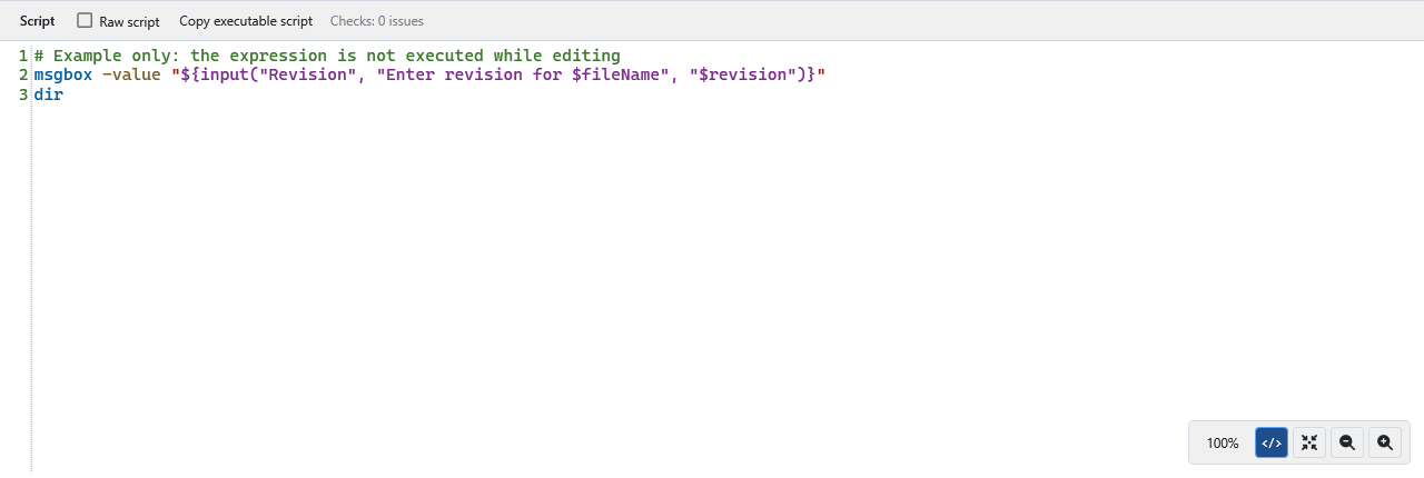 Highlighted code and readable expression editing in PDMShell 4.0.94