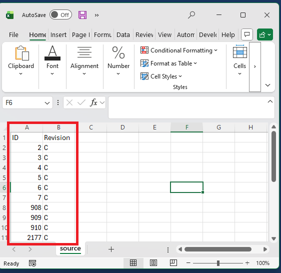 setrevisionfromsource